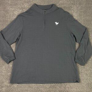 Bad Birdie 1/4 Zip Pullover Shirt Sweater Sweatshirt Men's 3XL Gray Golf